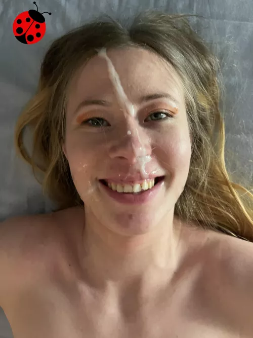 Getting a facial makes me smile