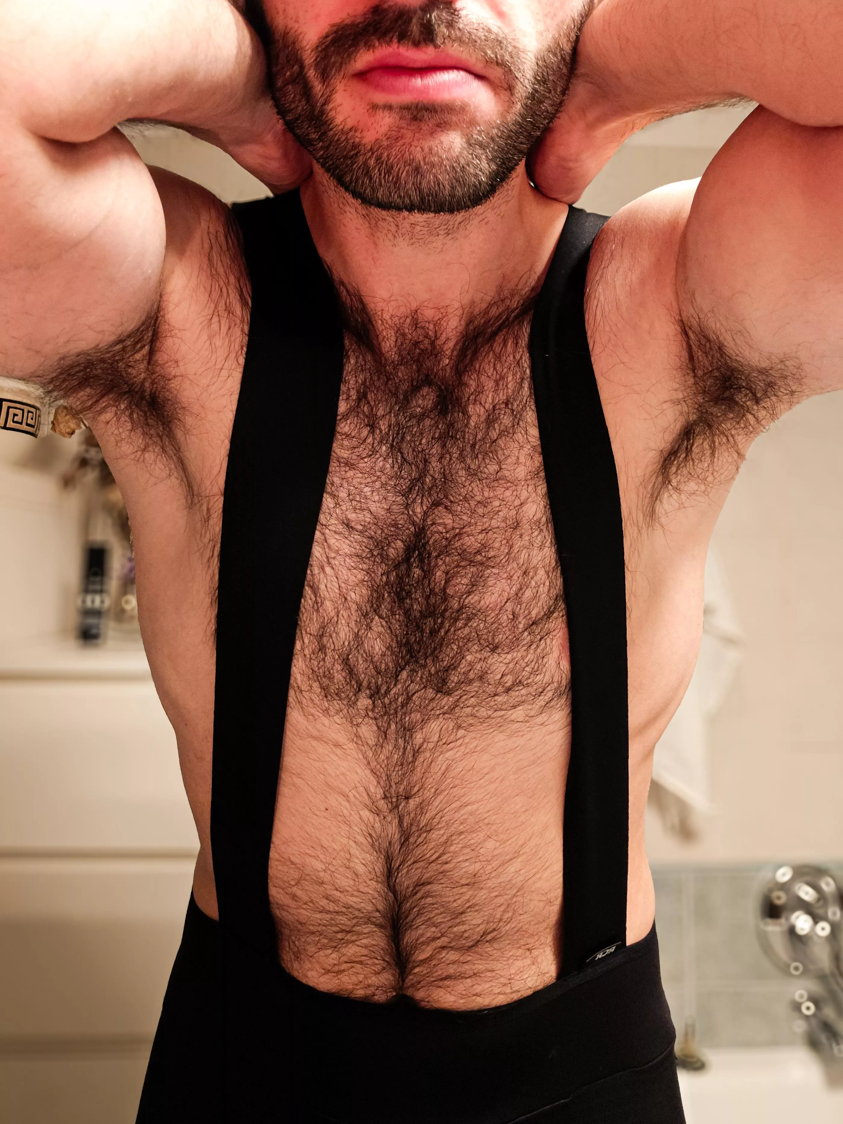 Just stretching over your face 😇