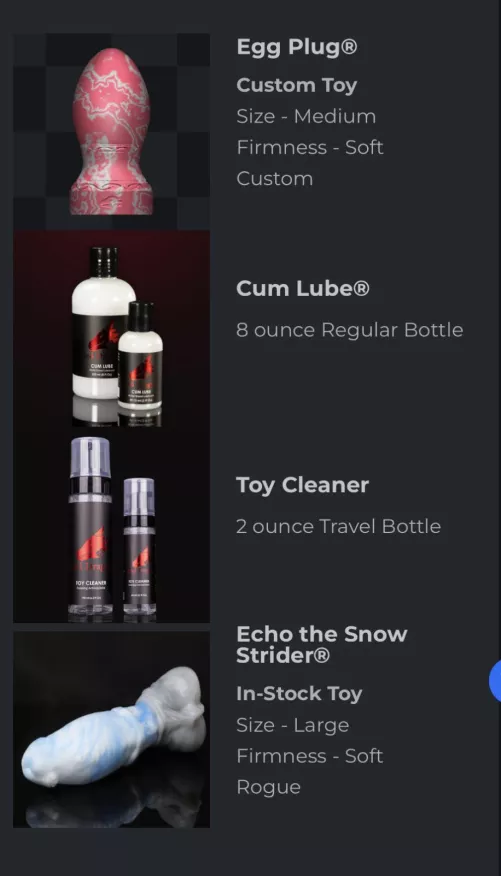 My first Bad Dragon order! ❤️