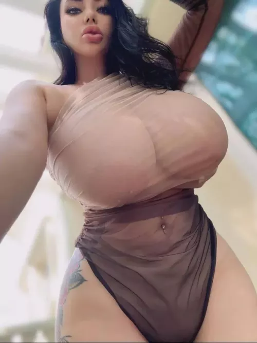 My tits feel quite heavy right now..can you hold them for me?😉🙈