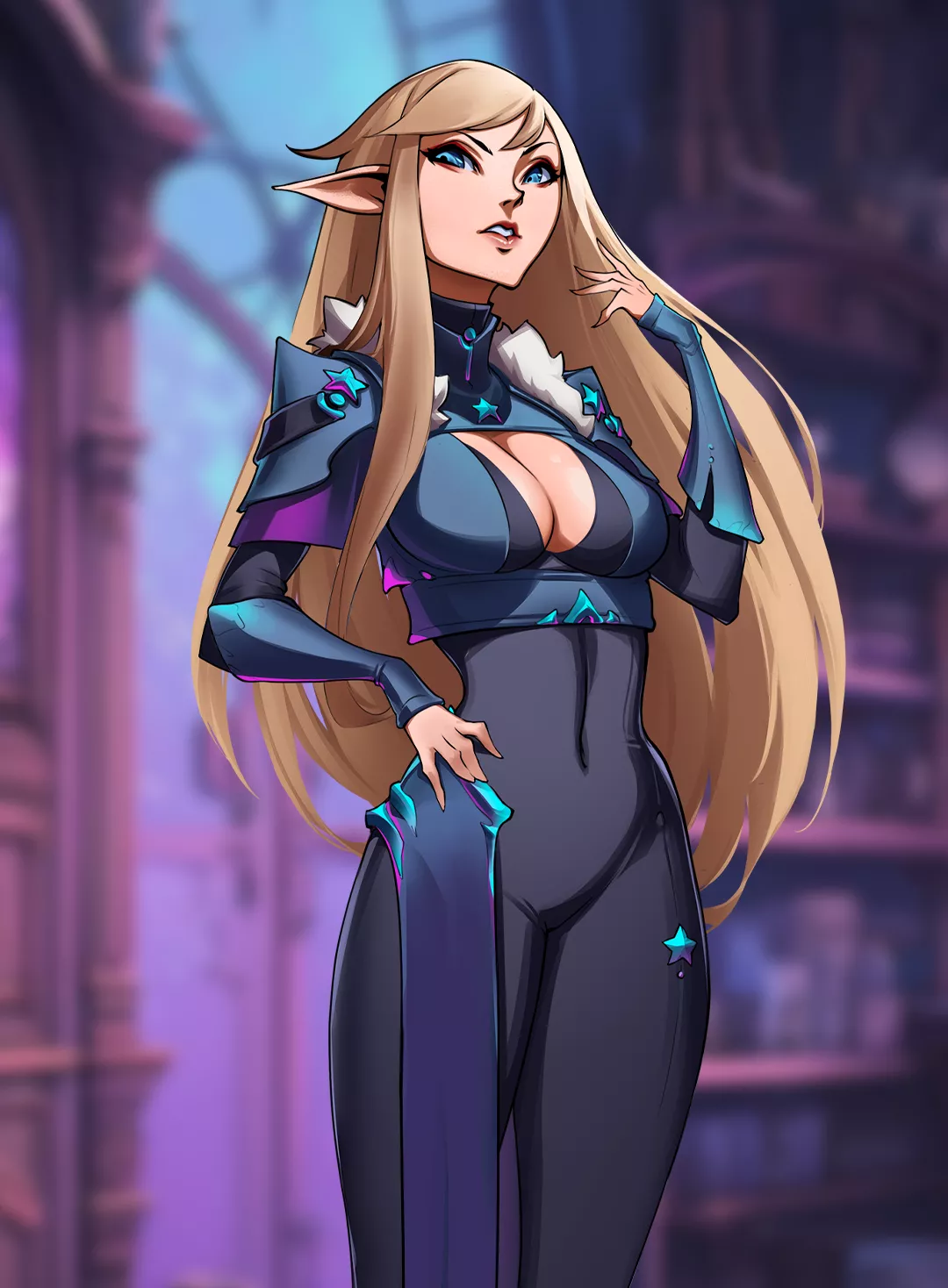 Stellarosa - elf girl (by Ninego) [The Veil Chronicles: Nix University] 