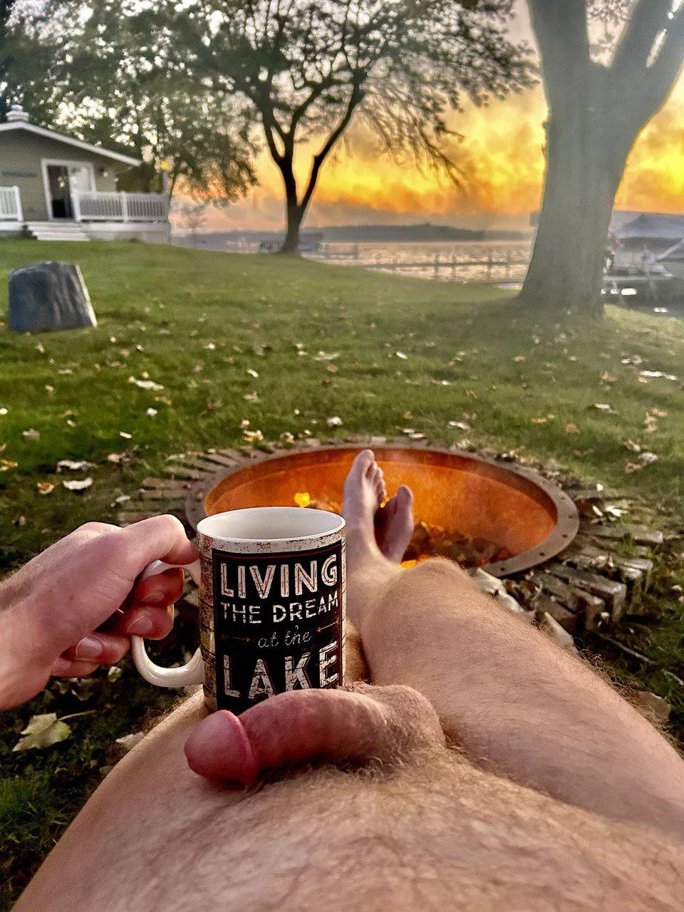 Sunday morning fire and fog