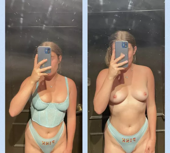 The selfie my friends see when I’m shopping VS the internet 🤭 