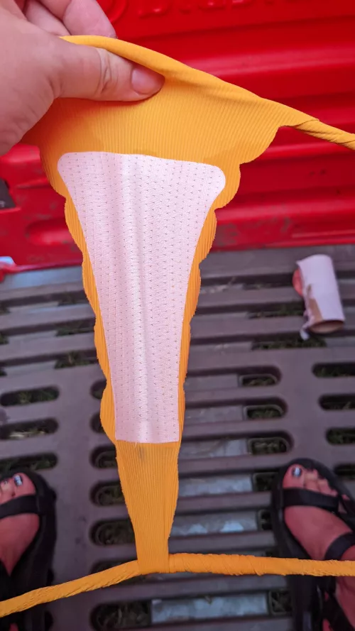 Went to a festival today and absolutely soaked my panties 