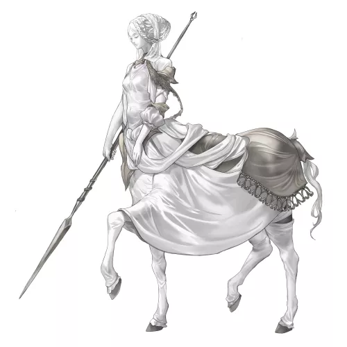 white centaur knight [original]