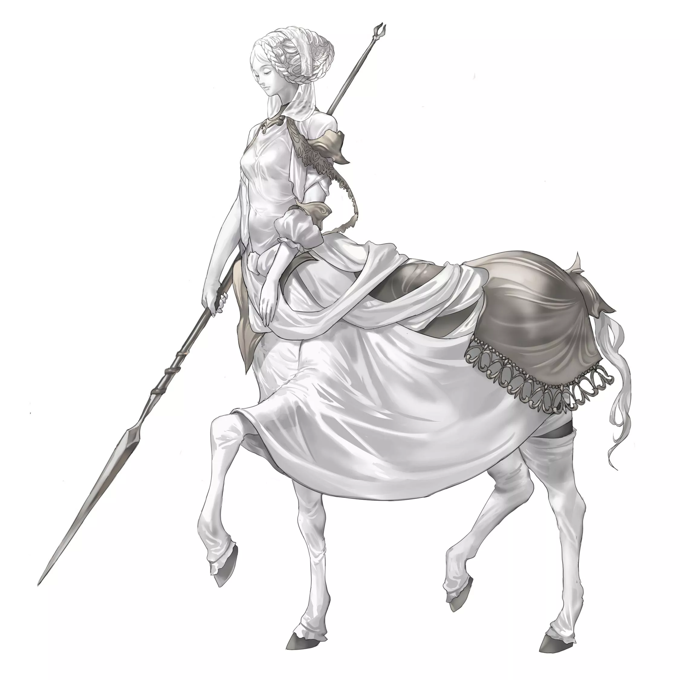 white centaur knight [original]