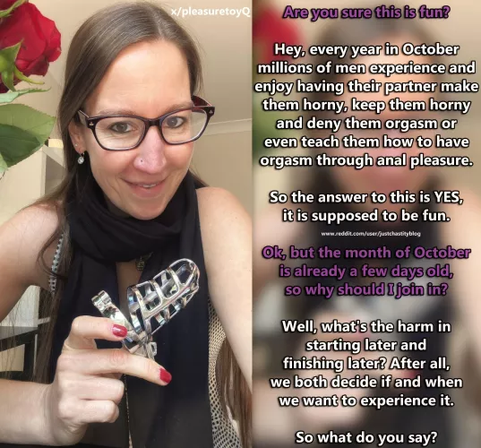 You missed the start. Your girlfriend is relaxed about it