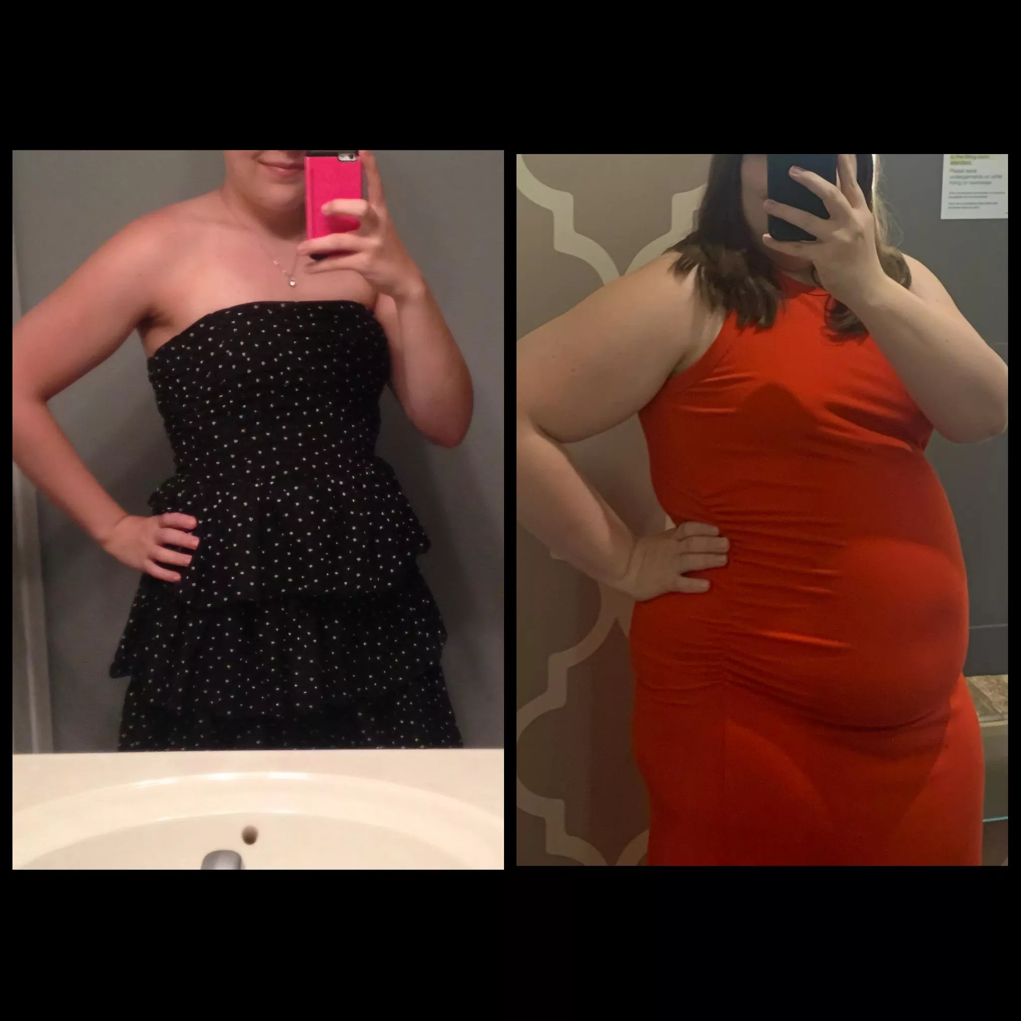 Dresses fit a little different now than 90 pounds ago 😏