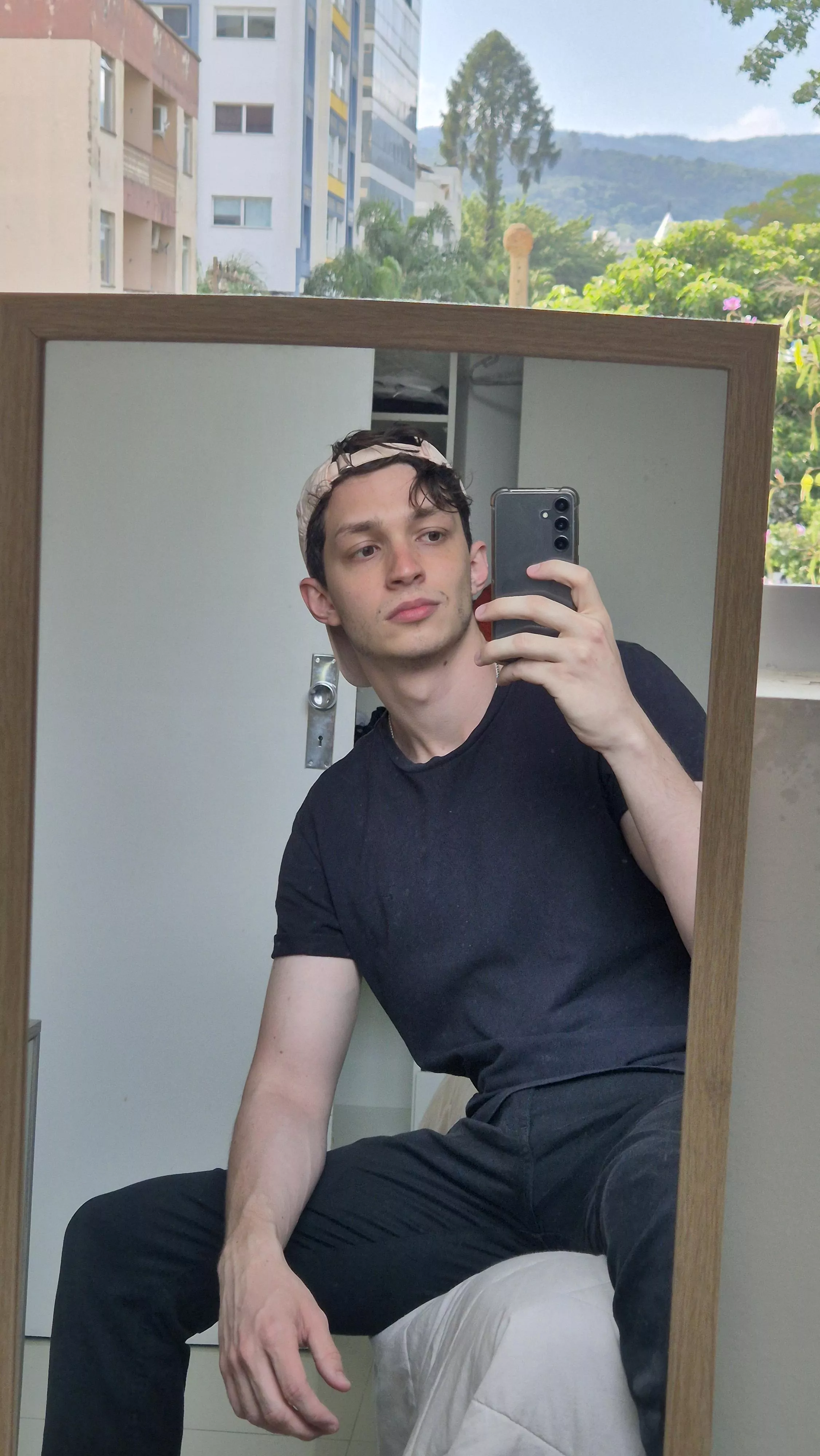 Giving the cap a shot