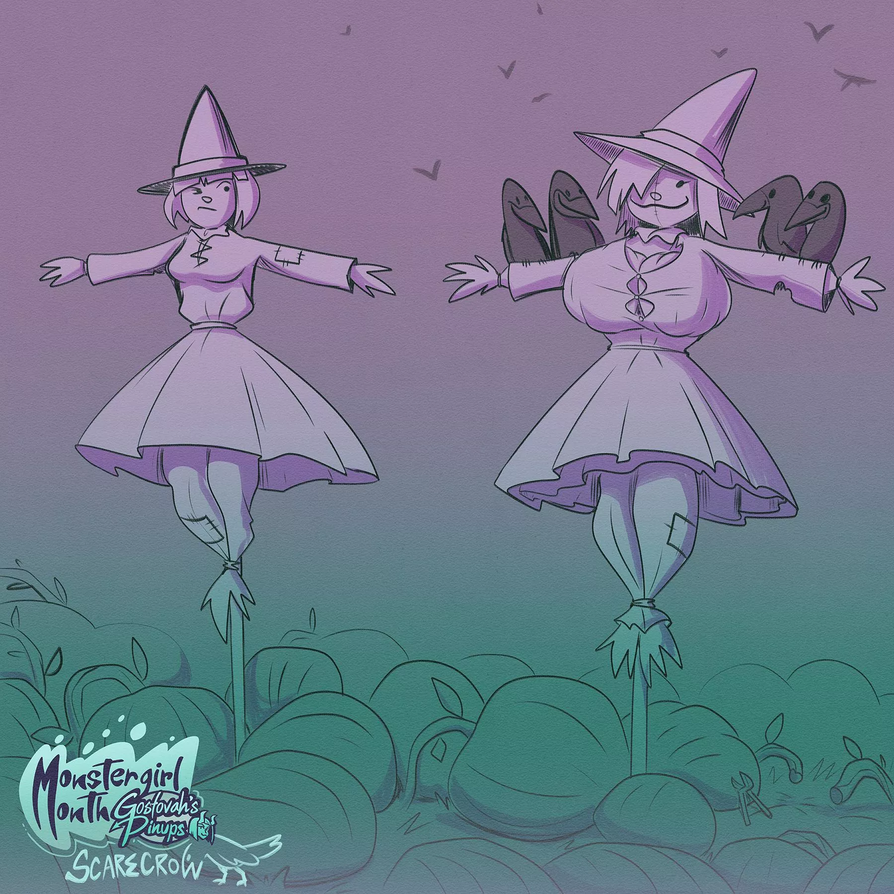 Monstergirl Month Day 7 - Scarecrow