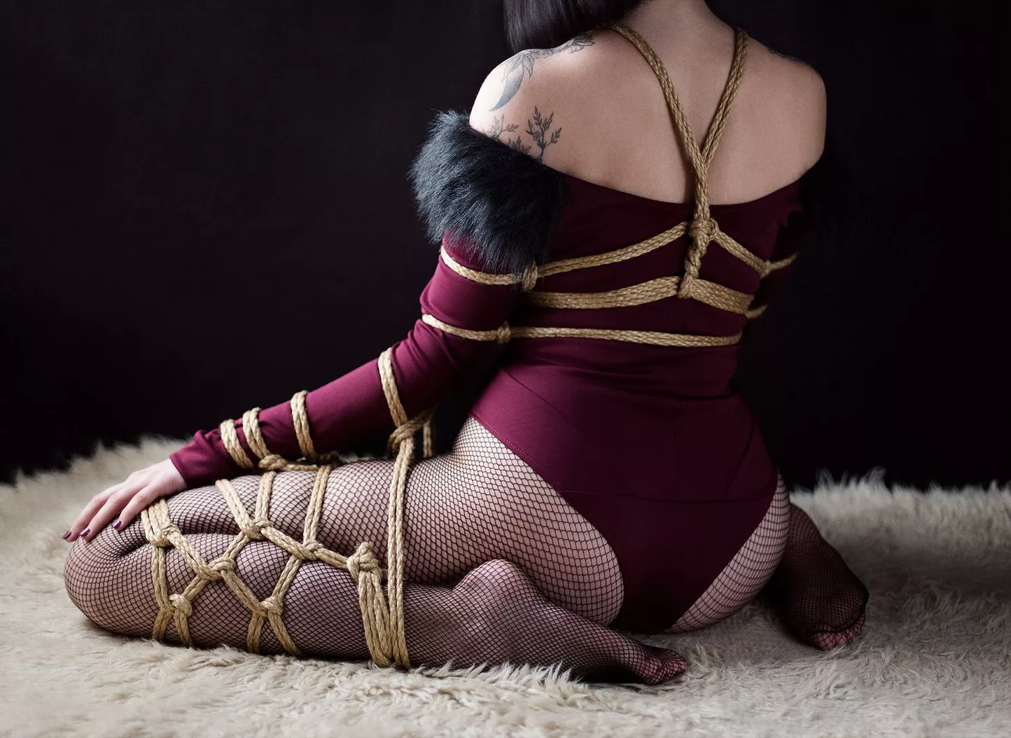 The flow of Rope, Shibari and MVPBlack, jute 6mm rope, '21