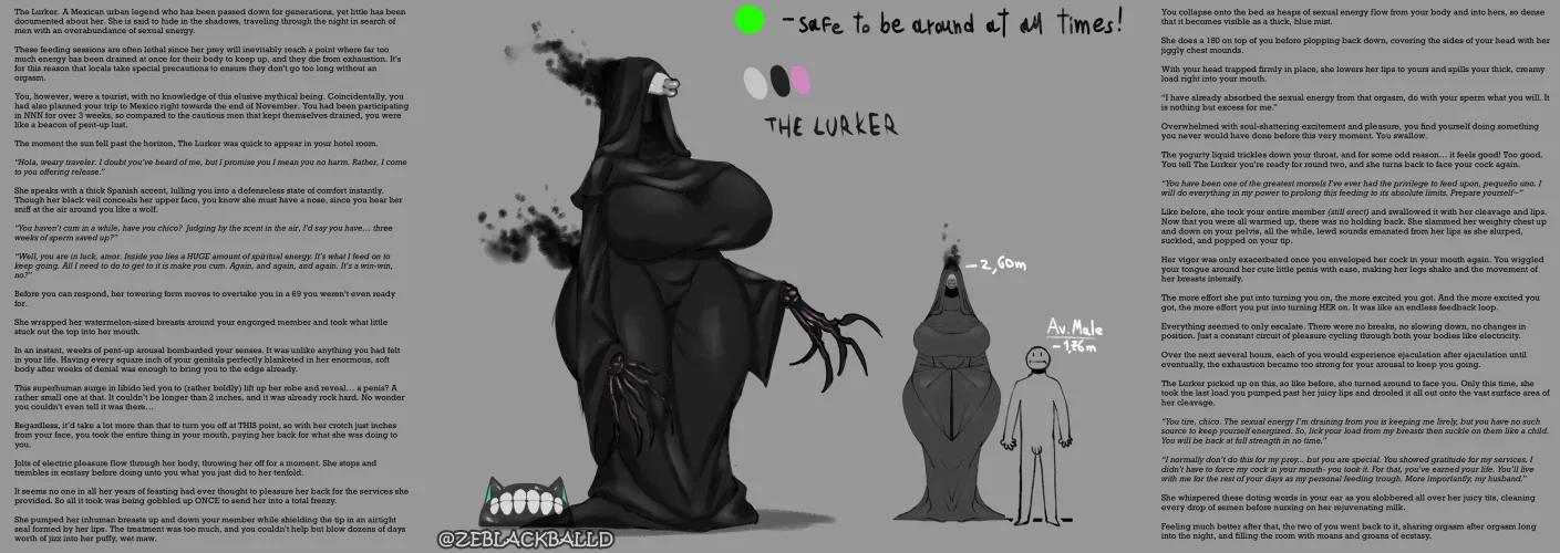 The Lurker- POLL IN COMMENTS [Femdom] [Monster Girl] [Paizuri] [Blowjob] [Cum Eating] [Multiple Orgasms] [Energy Drain] [NNN] [Mini-Giantess] [Spanish Girl] [Small Dick Futa] [Mommy Dom] [Artist: ZeBlackBalld]