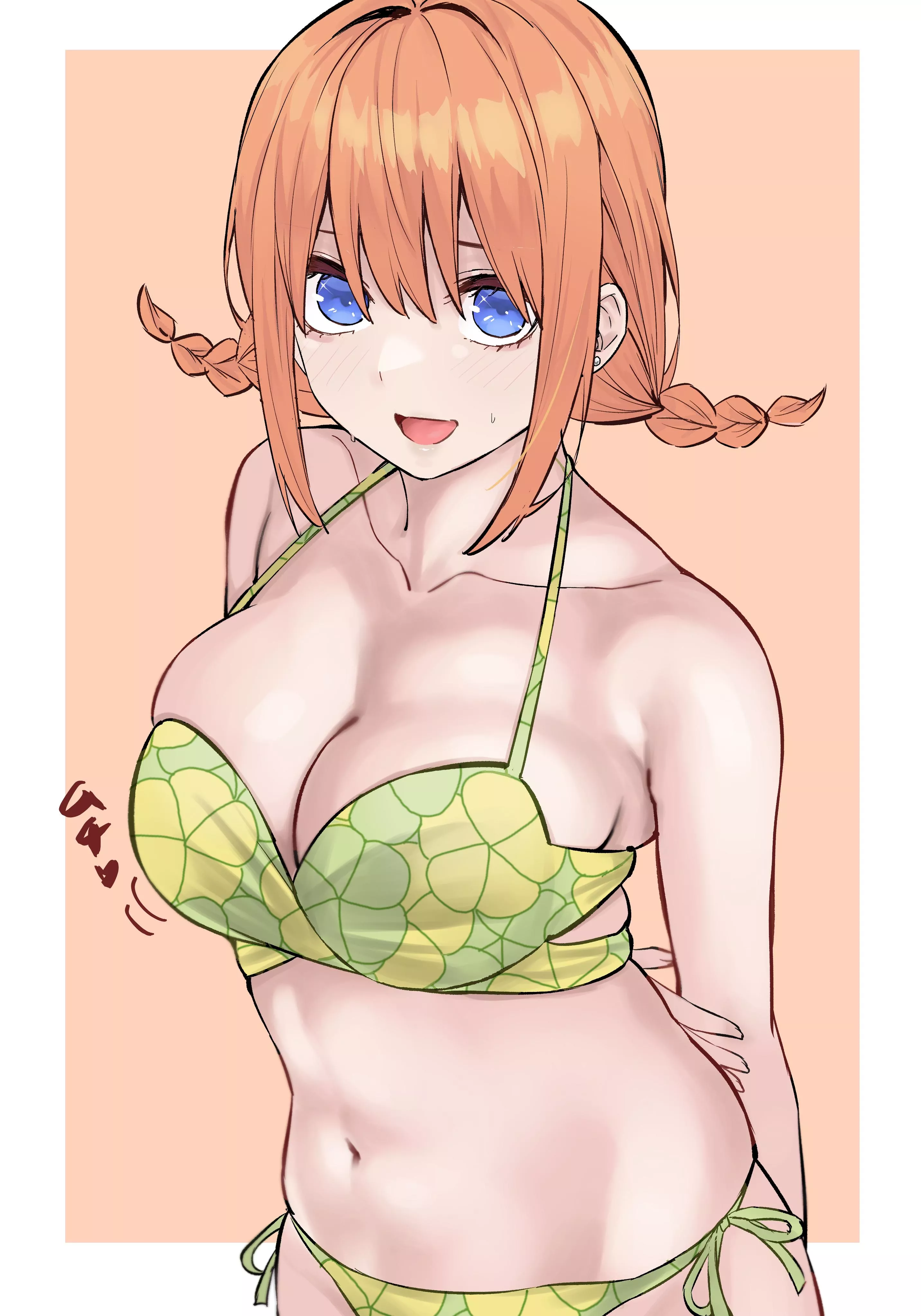 Yotsuba's Skintight Floral Bikini [Quintessential Quintuplets]