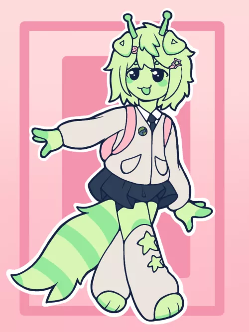 Chibi full body commission example!