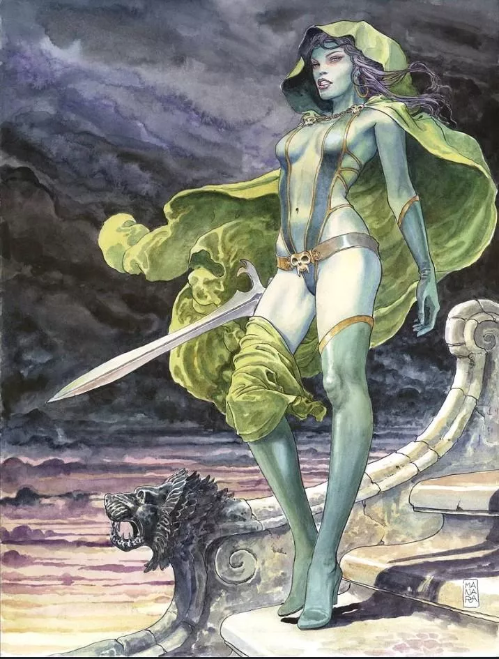 Gamora Milo Manara variant cover [Guardians of the Galaxy Volume 3, #1]