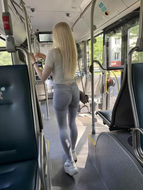 I'm going to training by public transport