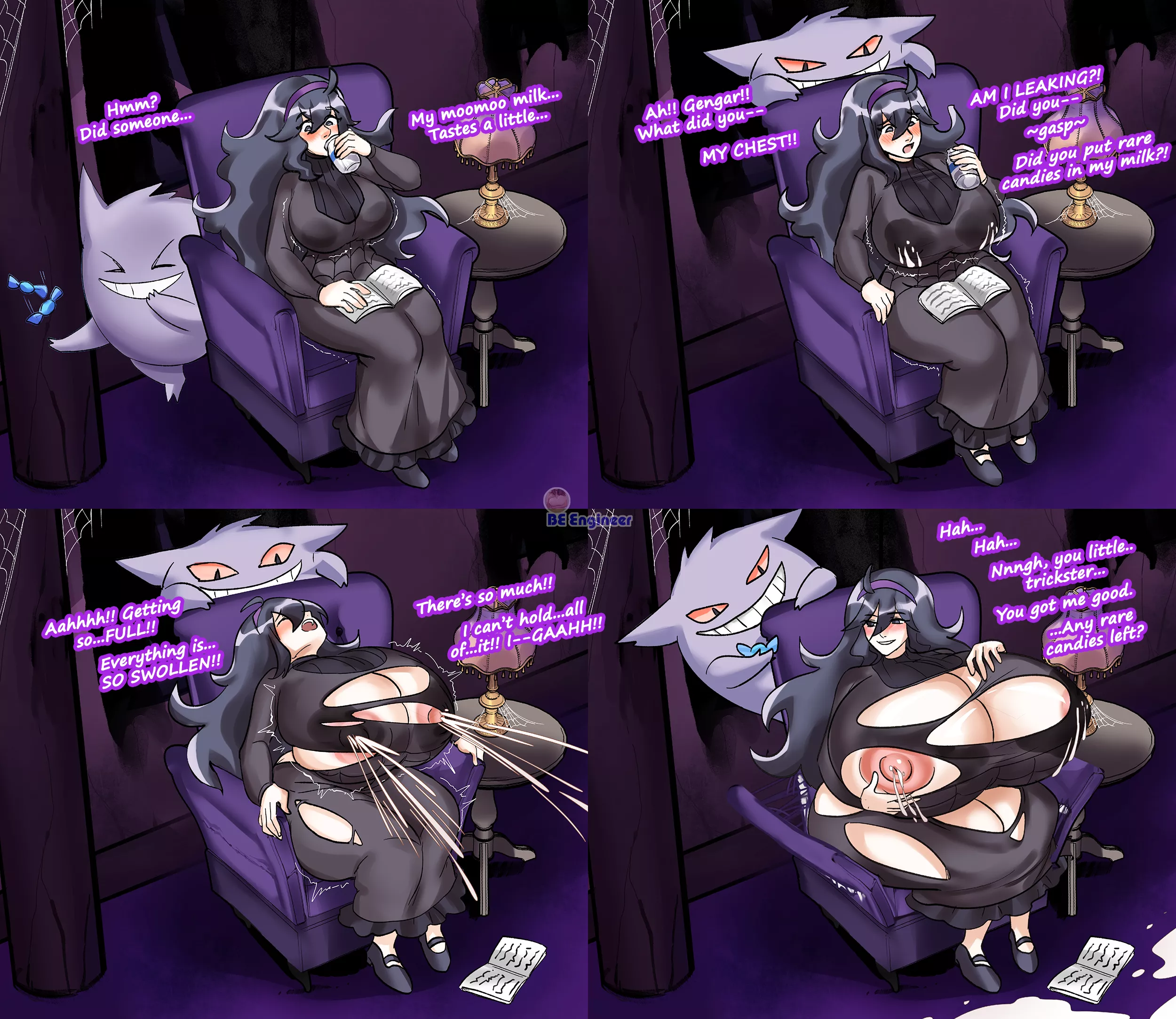 Little known fact: Gengars love curves! (OC)