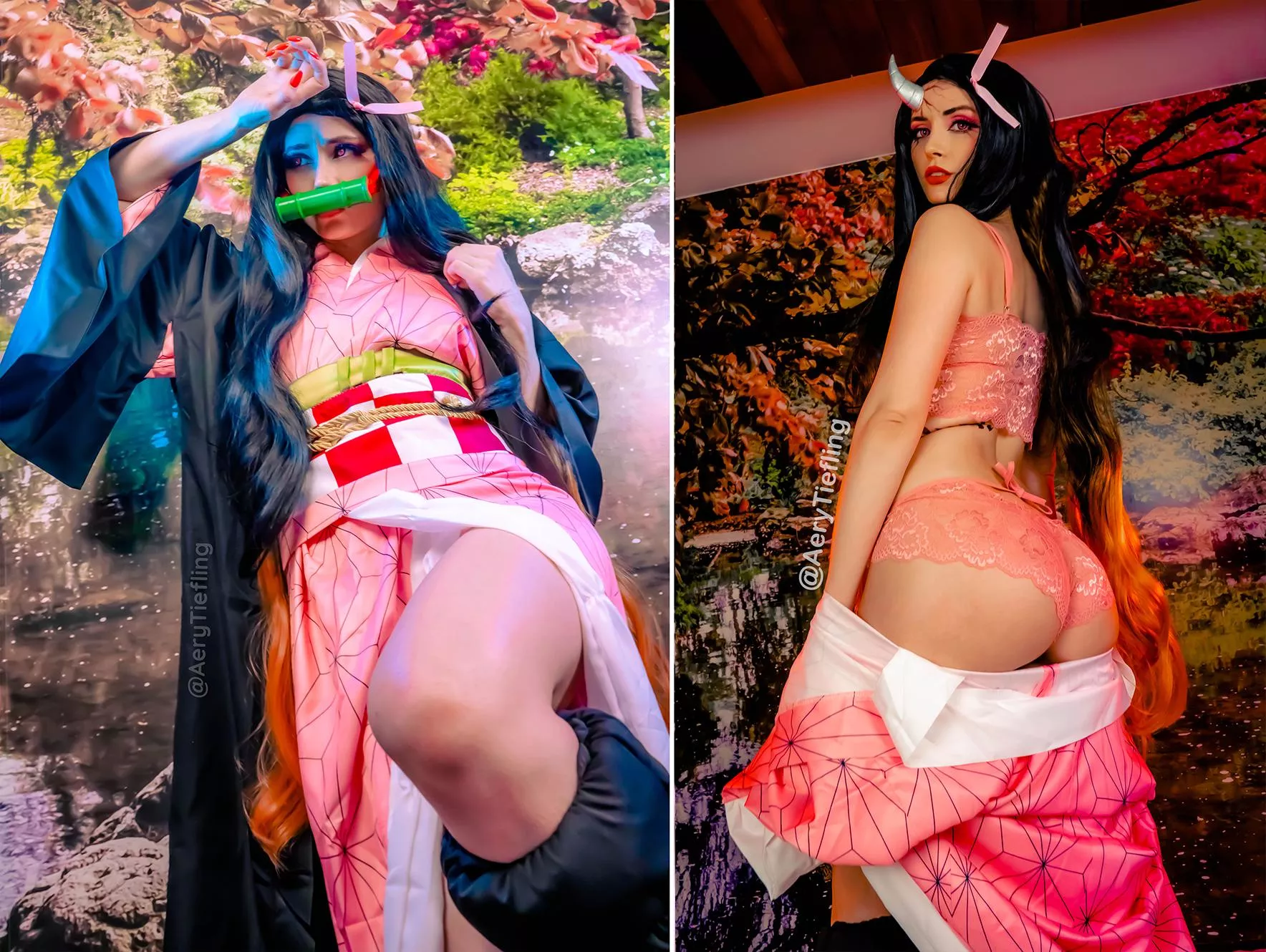 Nezuko from Demon Slayer by Aery Tiefling [OC]