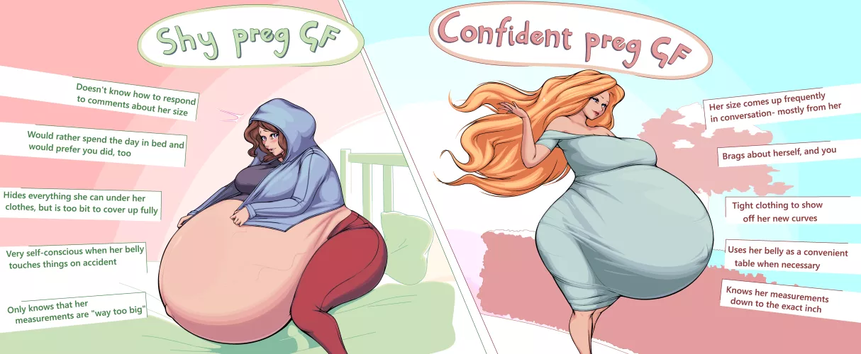 Pick you Poison, Shy preg GF or Confident preg GF?