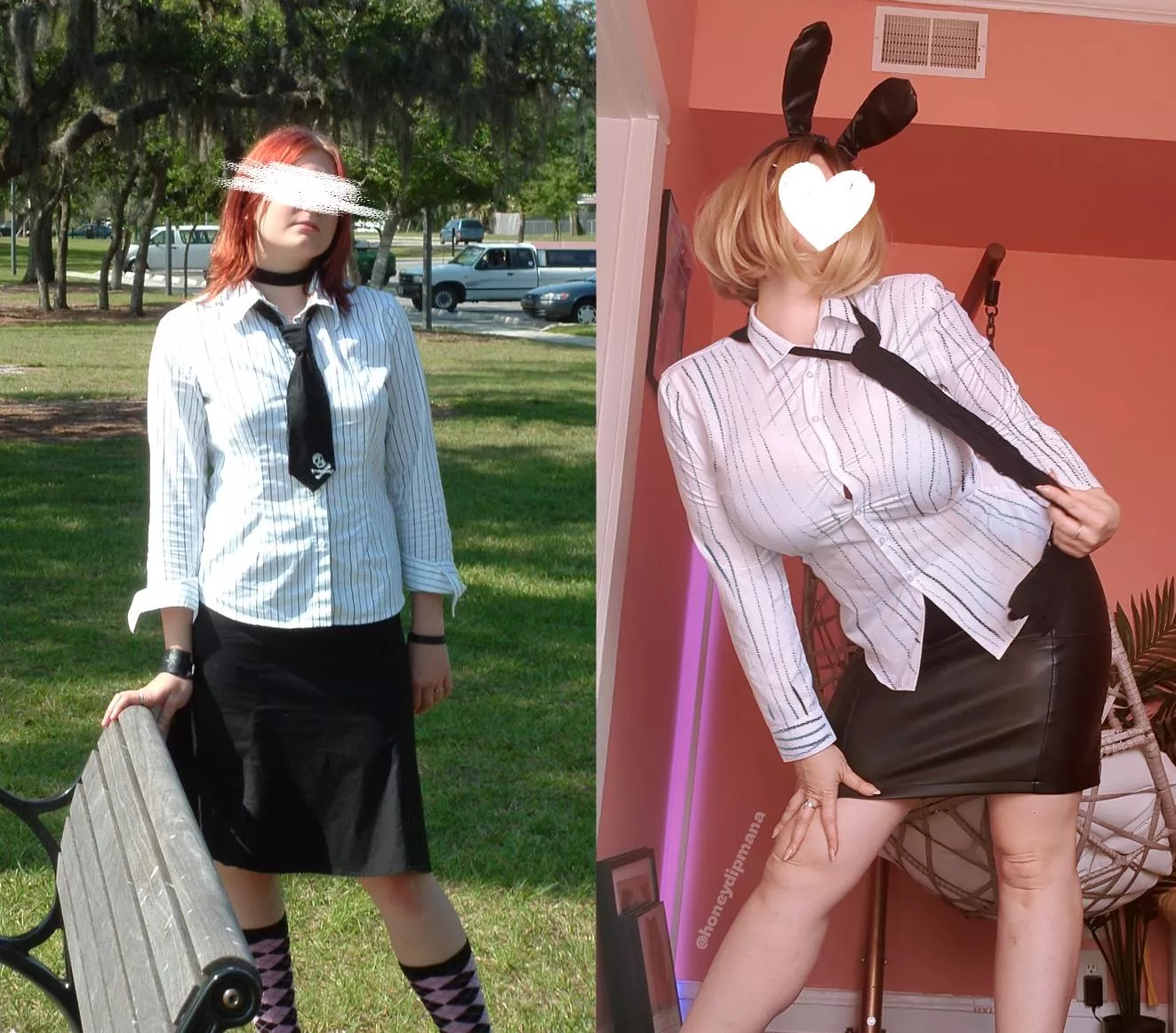 Reliving my emo phase, but bimbofied 