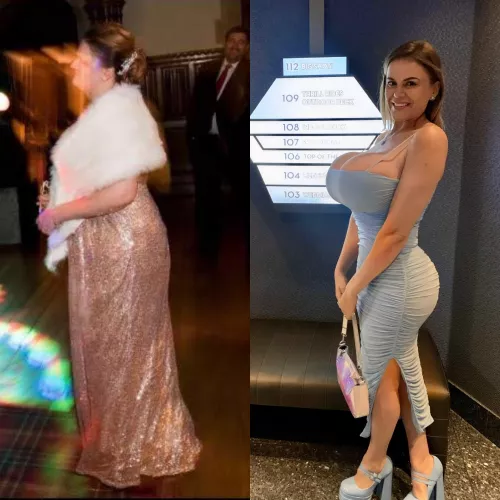 The groomsmen at weddings definitely notice the bimbo version of me way more…