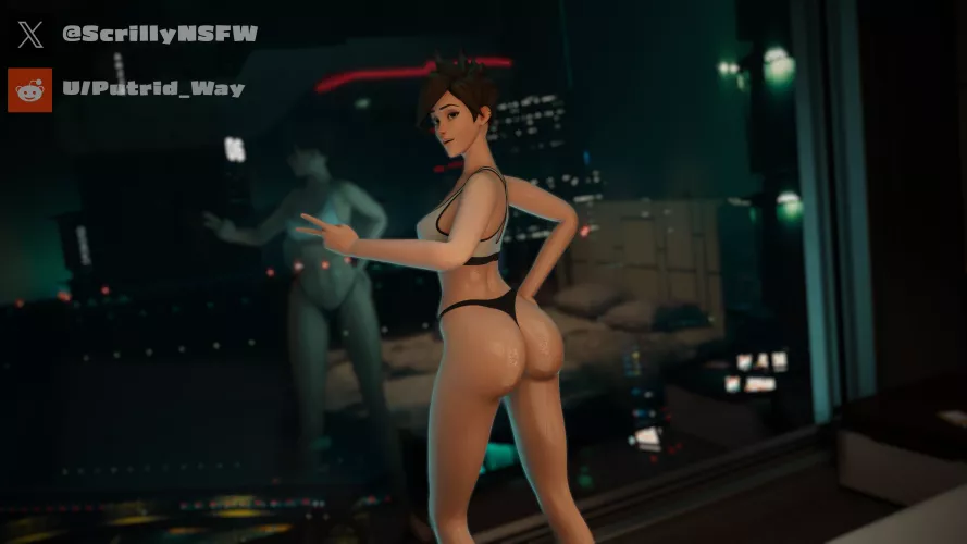 Tracer in her penthouse