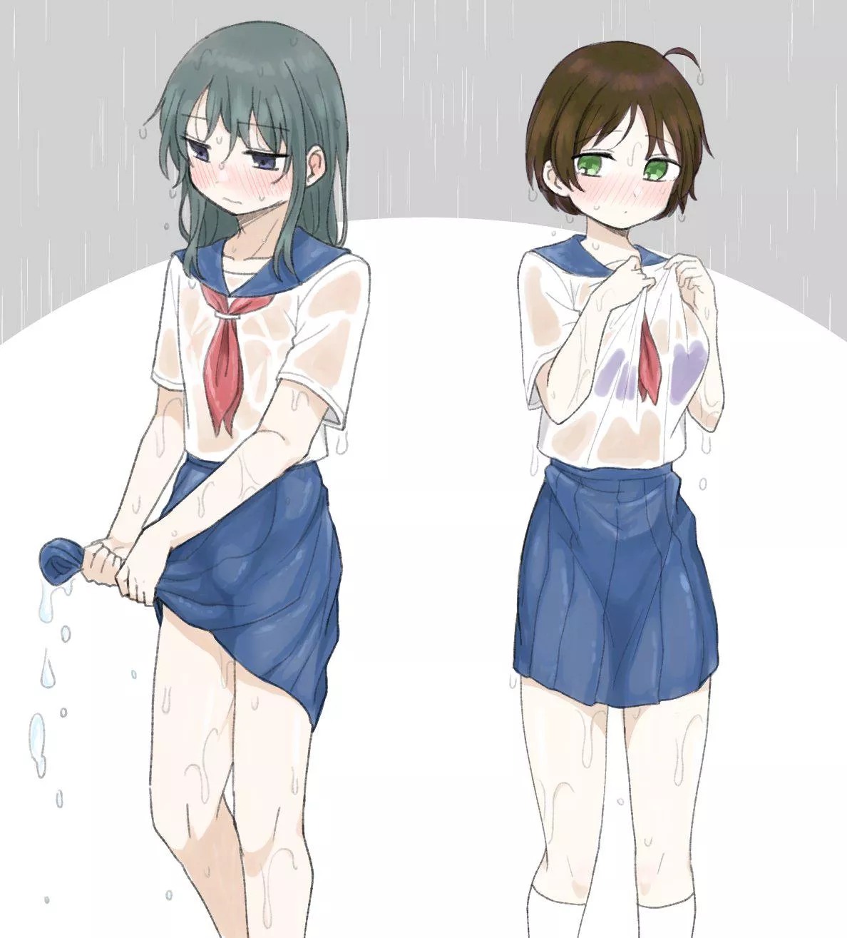 A Rainy Day Reveals The Gender Difference.