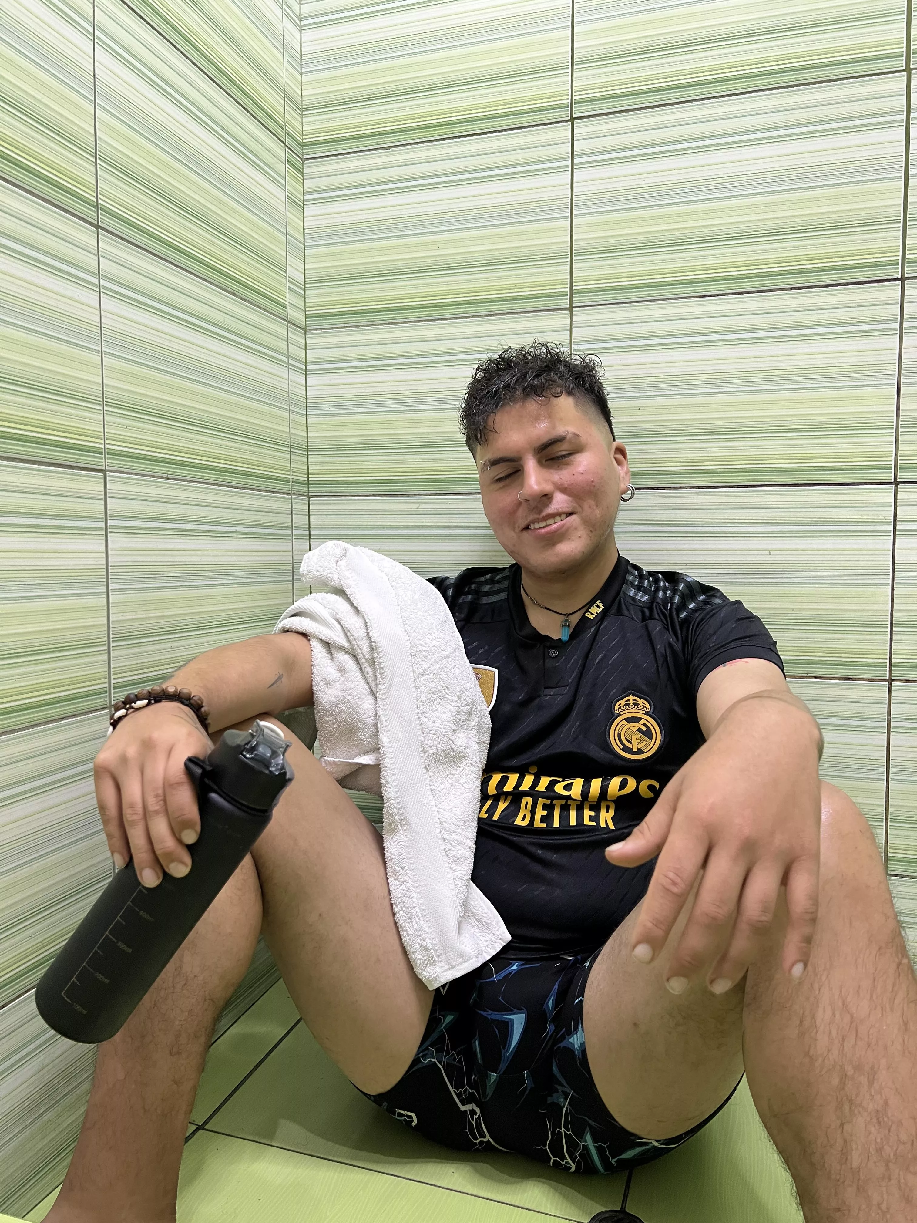 After a long workout, this Mexican wants to be pampered. Would you be my slut for a night? Haha