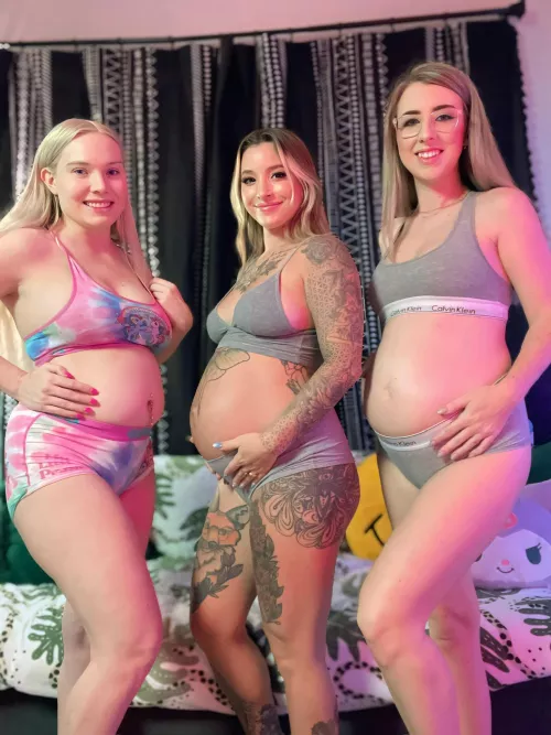 Could you handle 3 preggo girls? 