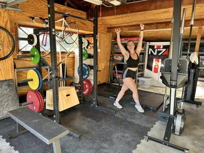 It's not a home until the home gym gets set up!