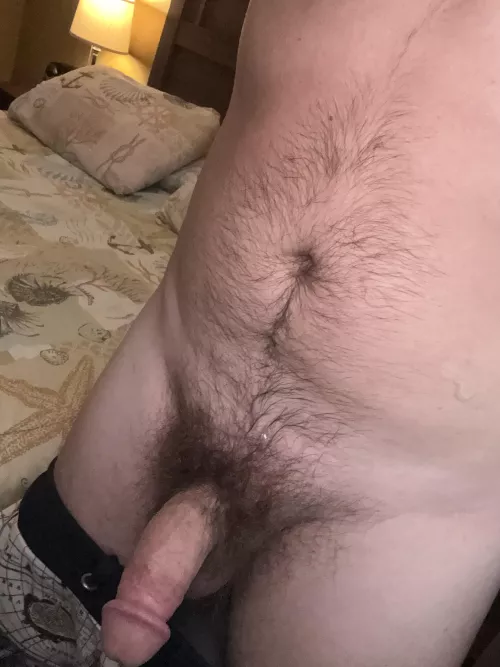 Lick the cum out of my pubes?