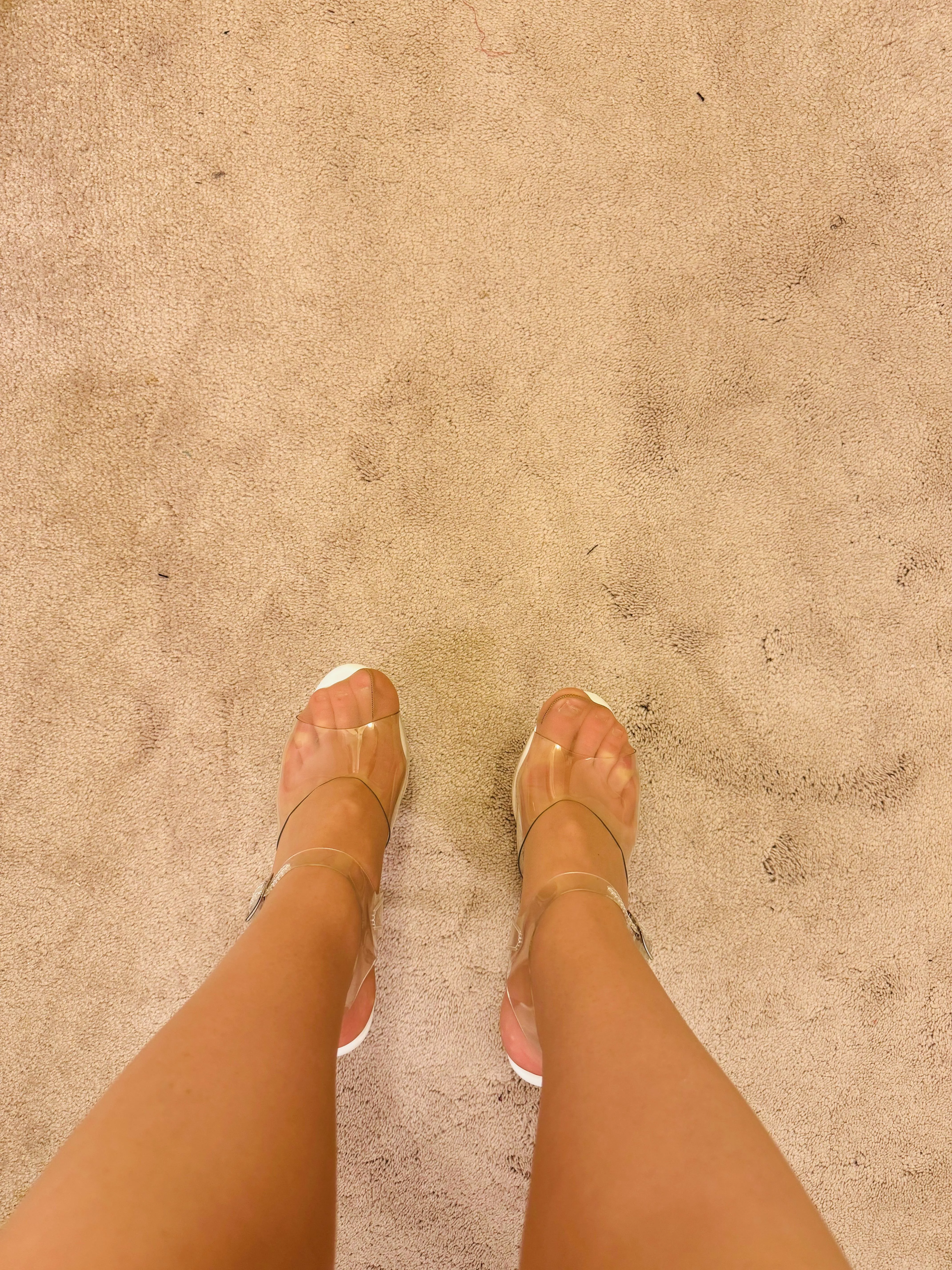 Pantyhose heels POV