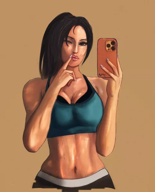 Sweaty Lara by me (kayamoto_arts)