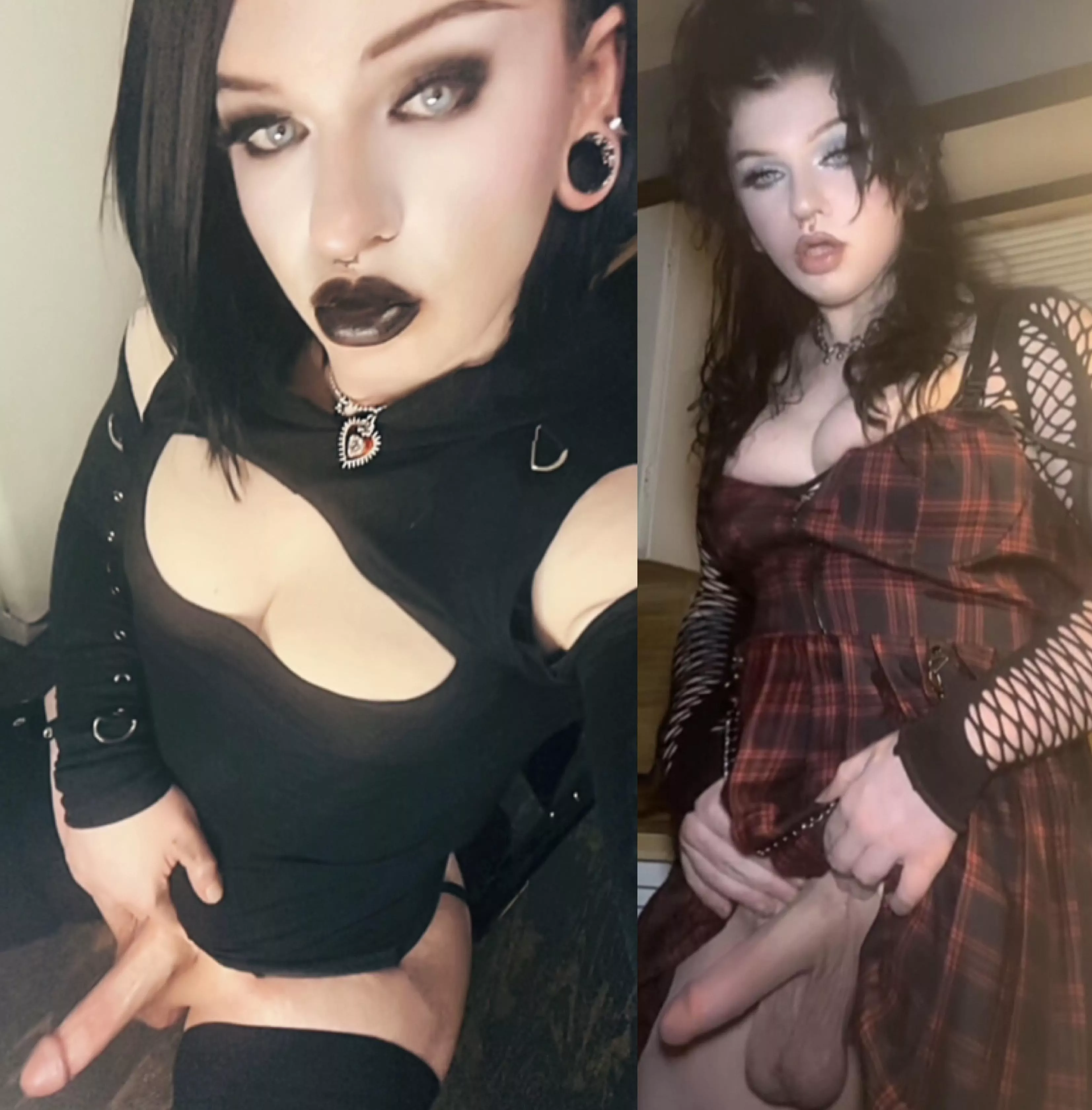 Who wants to worship every inch of a big dicked goth girl? 😈