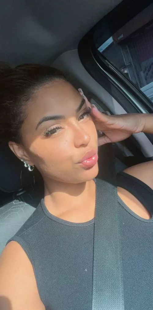 Pouting with the sun.