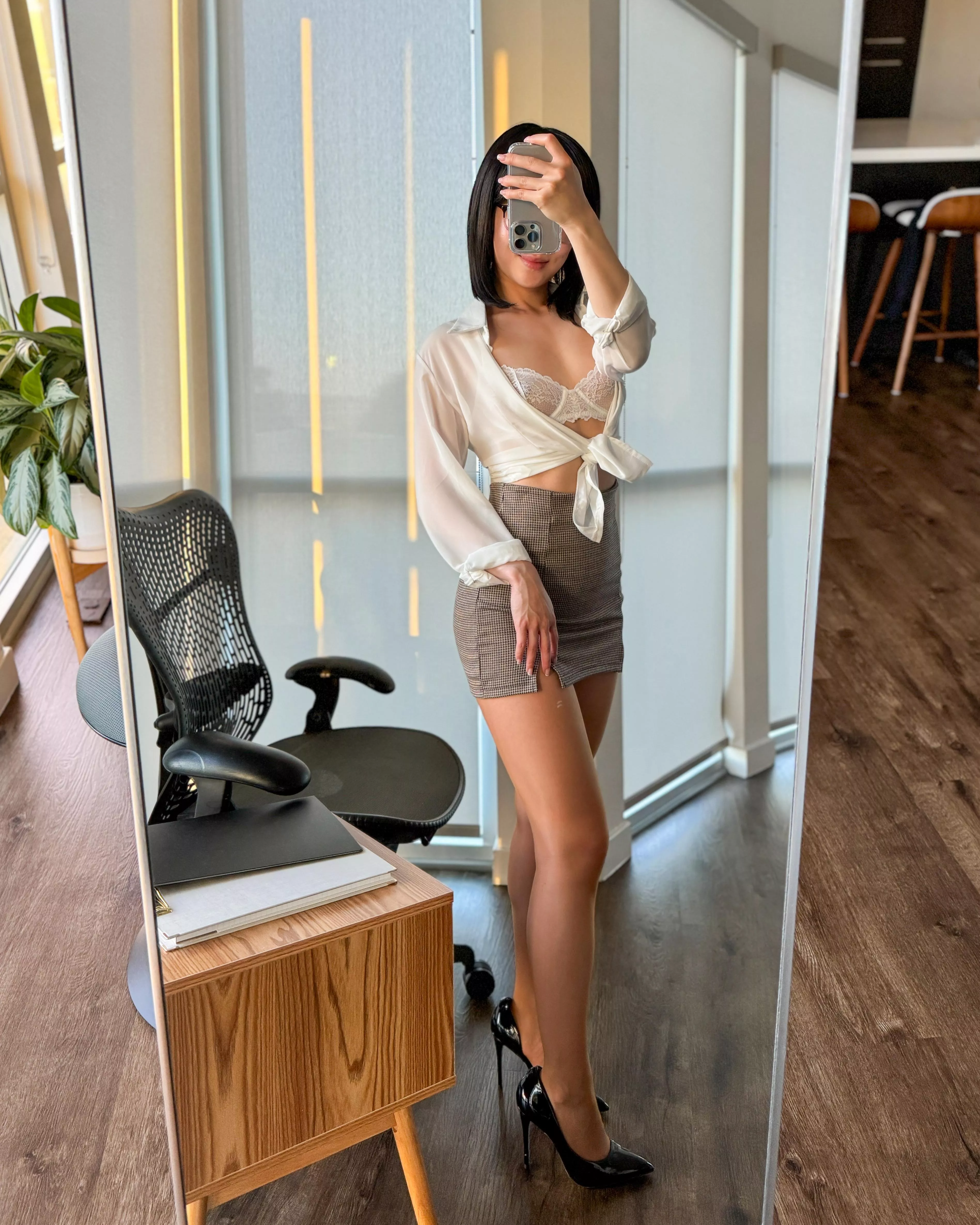 Staying late again, boss? Hope you don't mind if I join you...