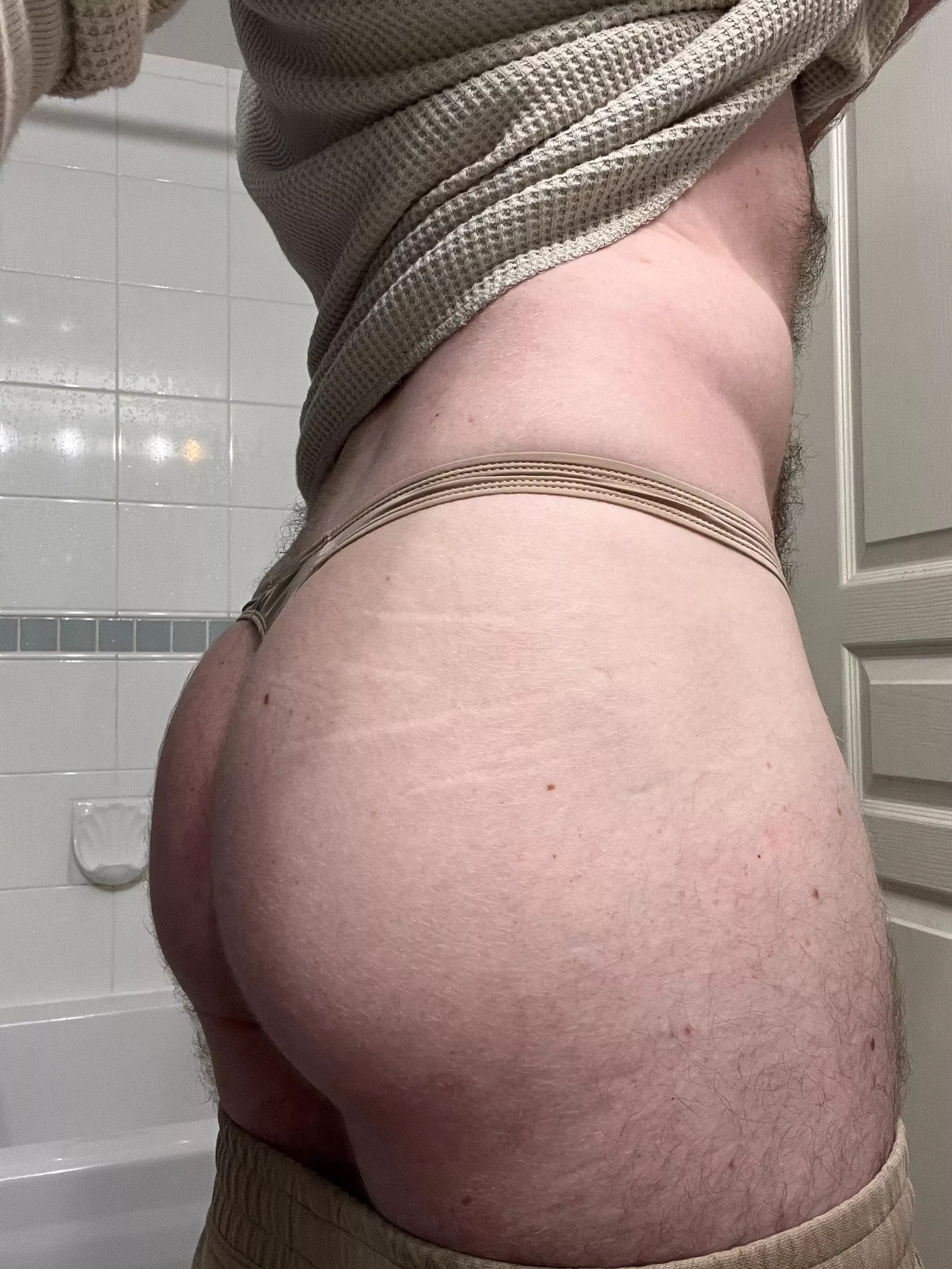 Thonged and ready for the day!