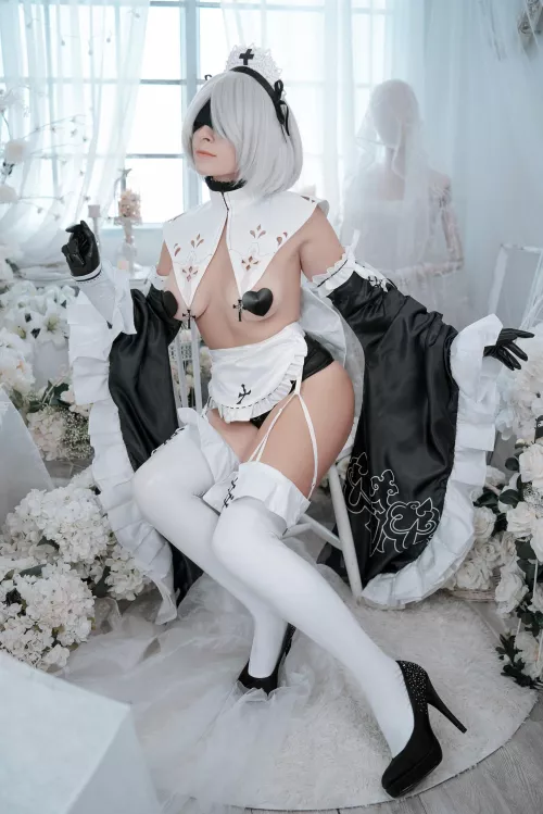2B Holy Maid (based on Dishwasher art) by Yuna Kairi
