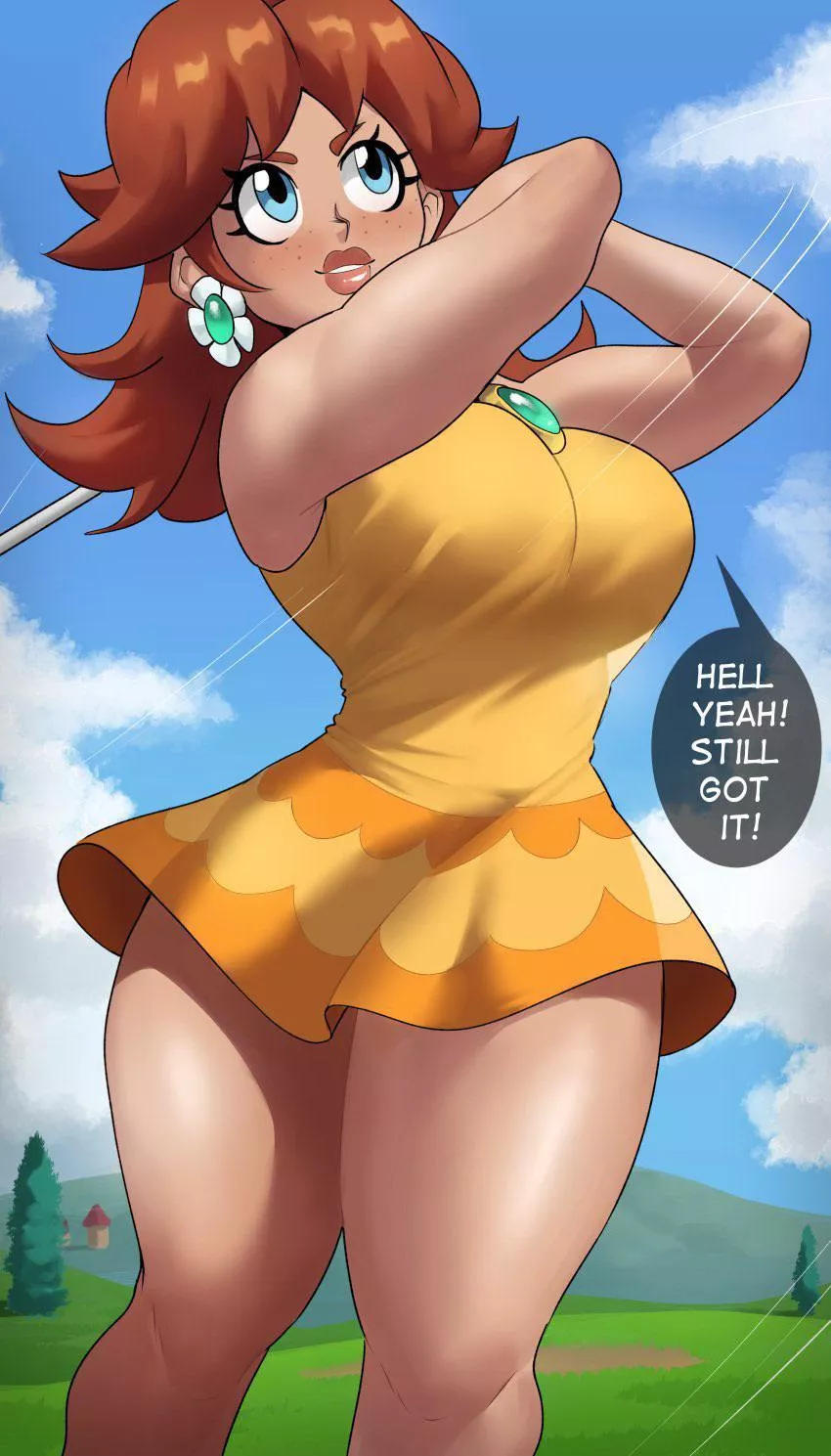 Daisy going golfing (EchoSaber)