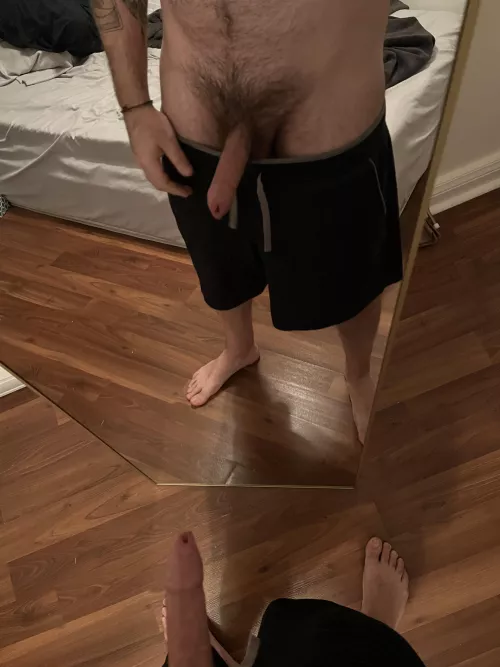 Hate waking up hard with no one to help 