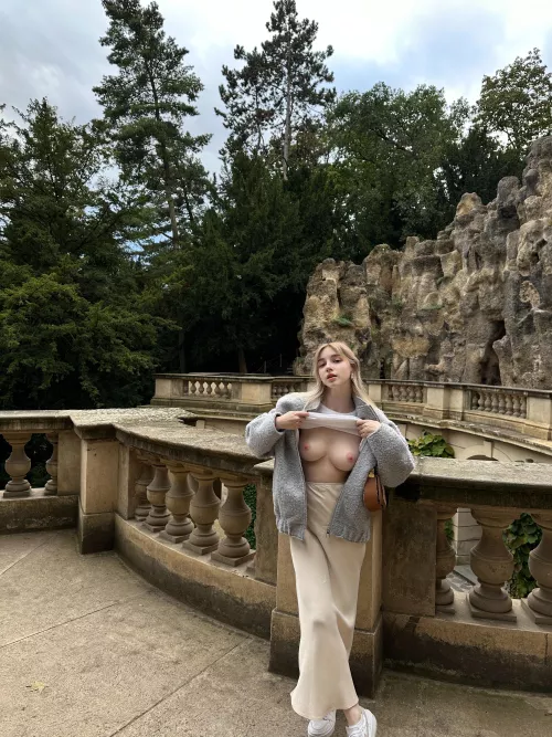 I really like to walk around with my tits bare