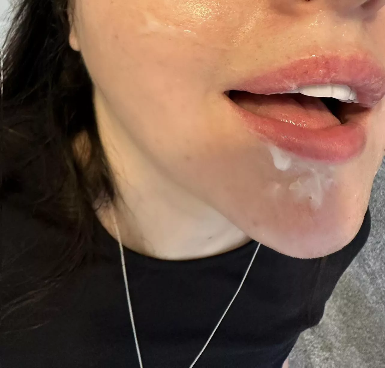 I’m always at my happiest with a face full of cum 