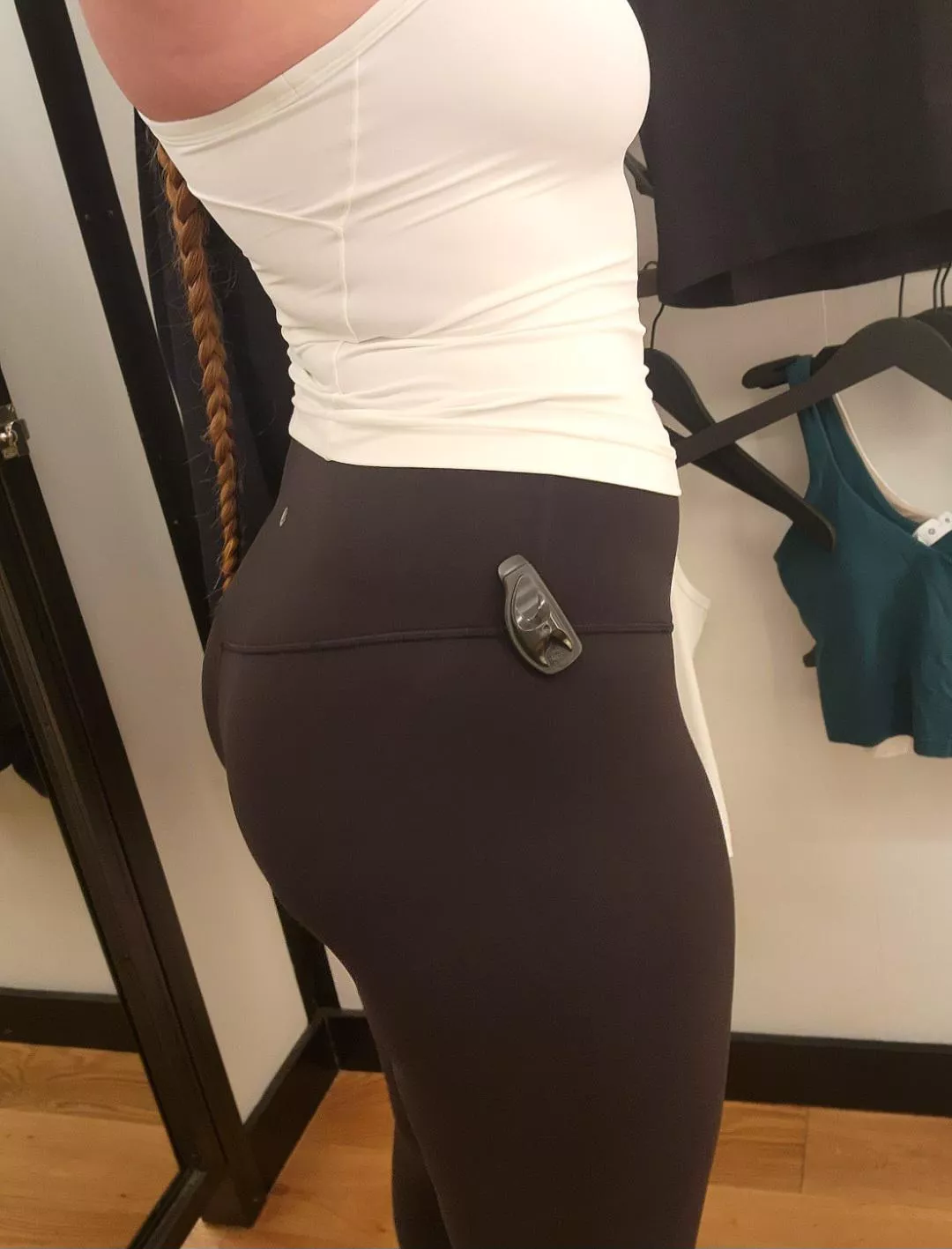 My curvy thighs stick out almost as much as my bum does!