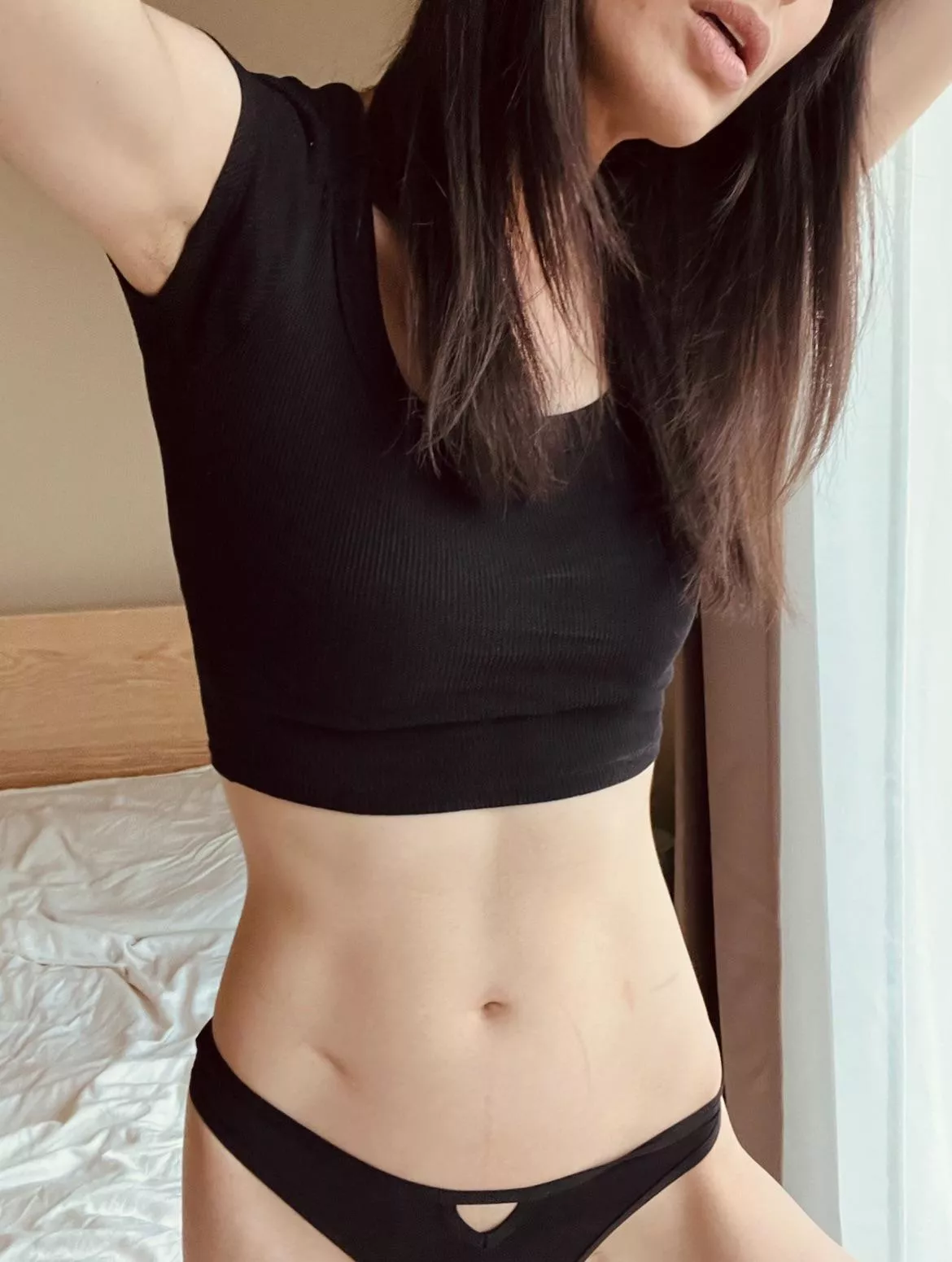 This black top is super cute