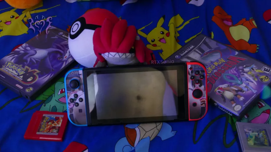 What would you play with first in the gamer girl's retro collection room? [T]