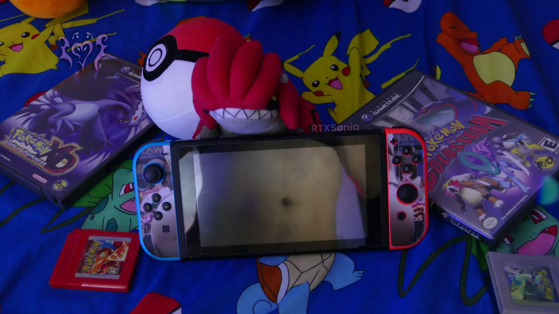 What would you play with first in the gamer girl's retro collection room? [T]