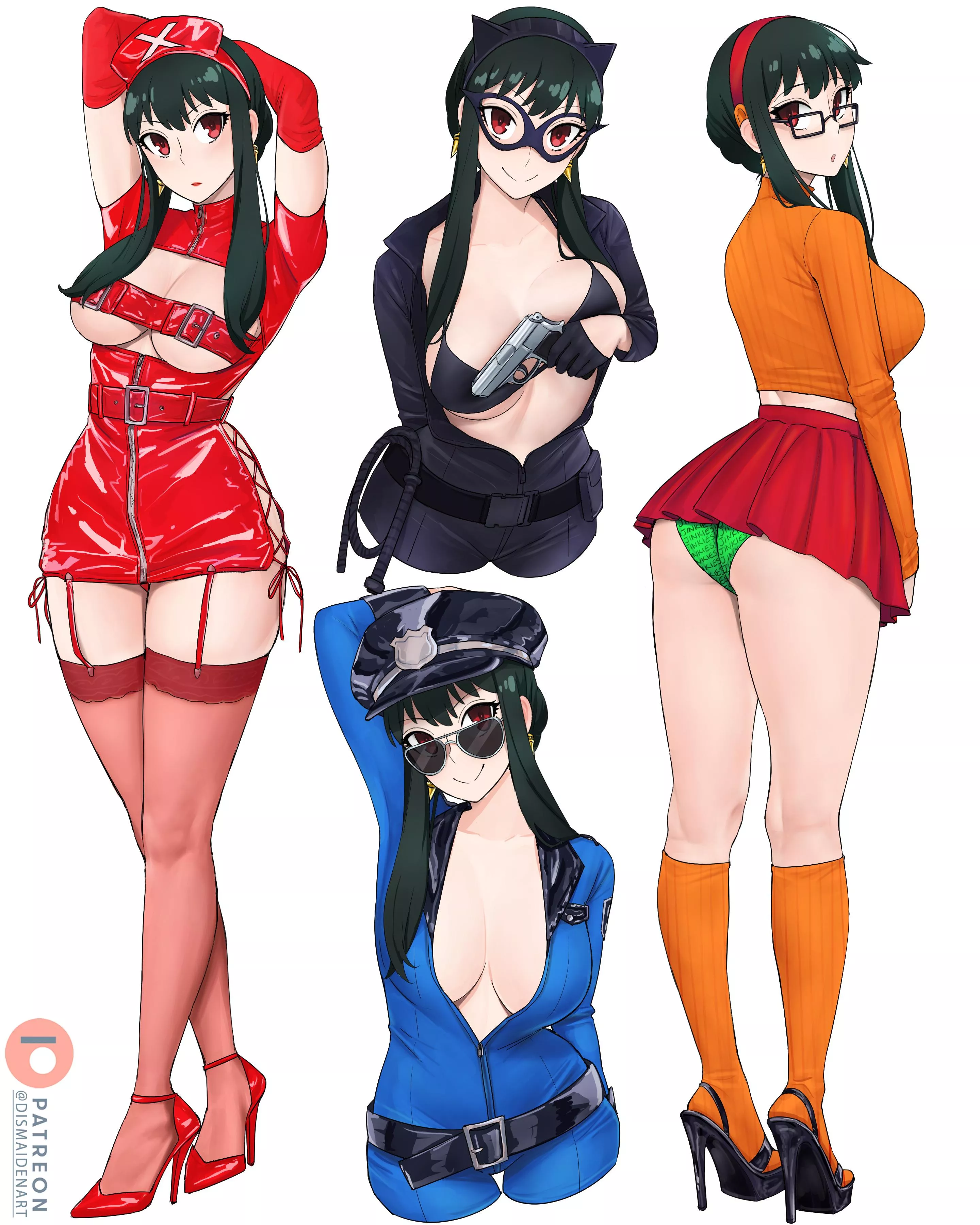 Yor trying on Halloween costumes by [dismaiden]