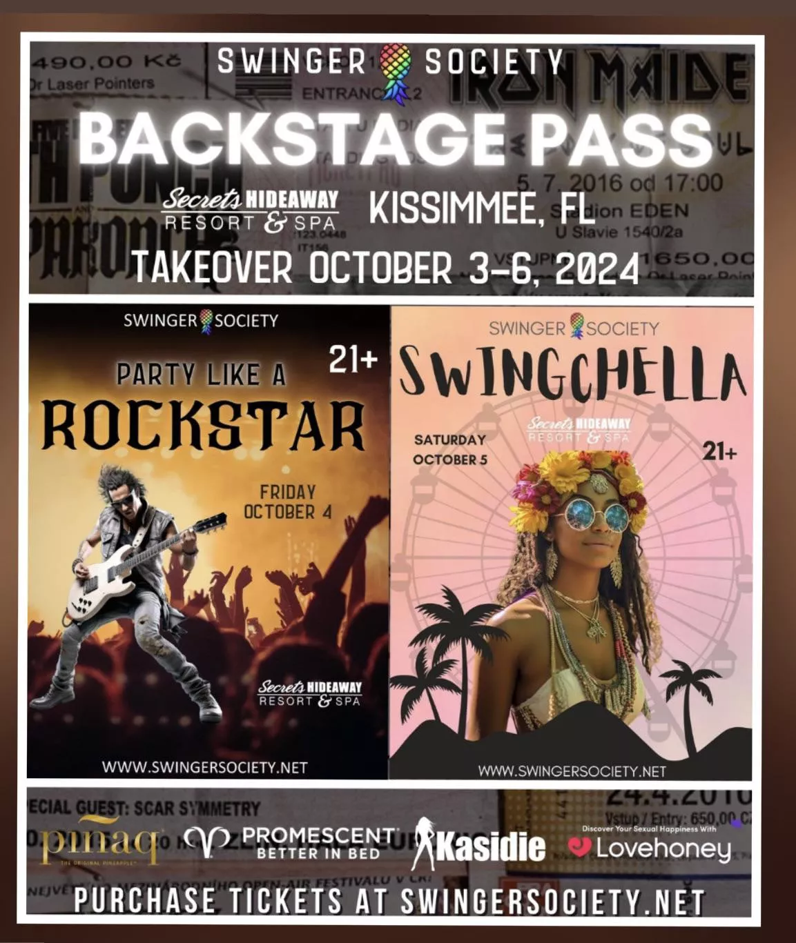 5 Rooms left for Secrets Hideaway Resort this weekend! Book Now:  https://swingersociety.net