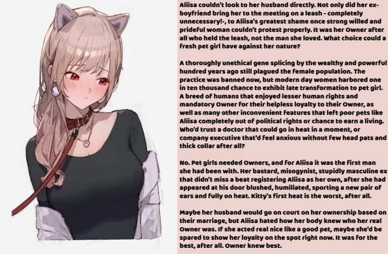 A new Owner [Pet play] [NTR] [Reluctant] [Maledom] Art by @sooon