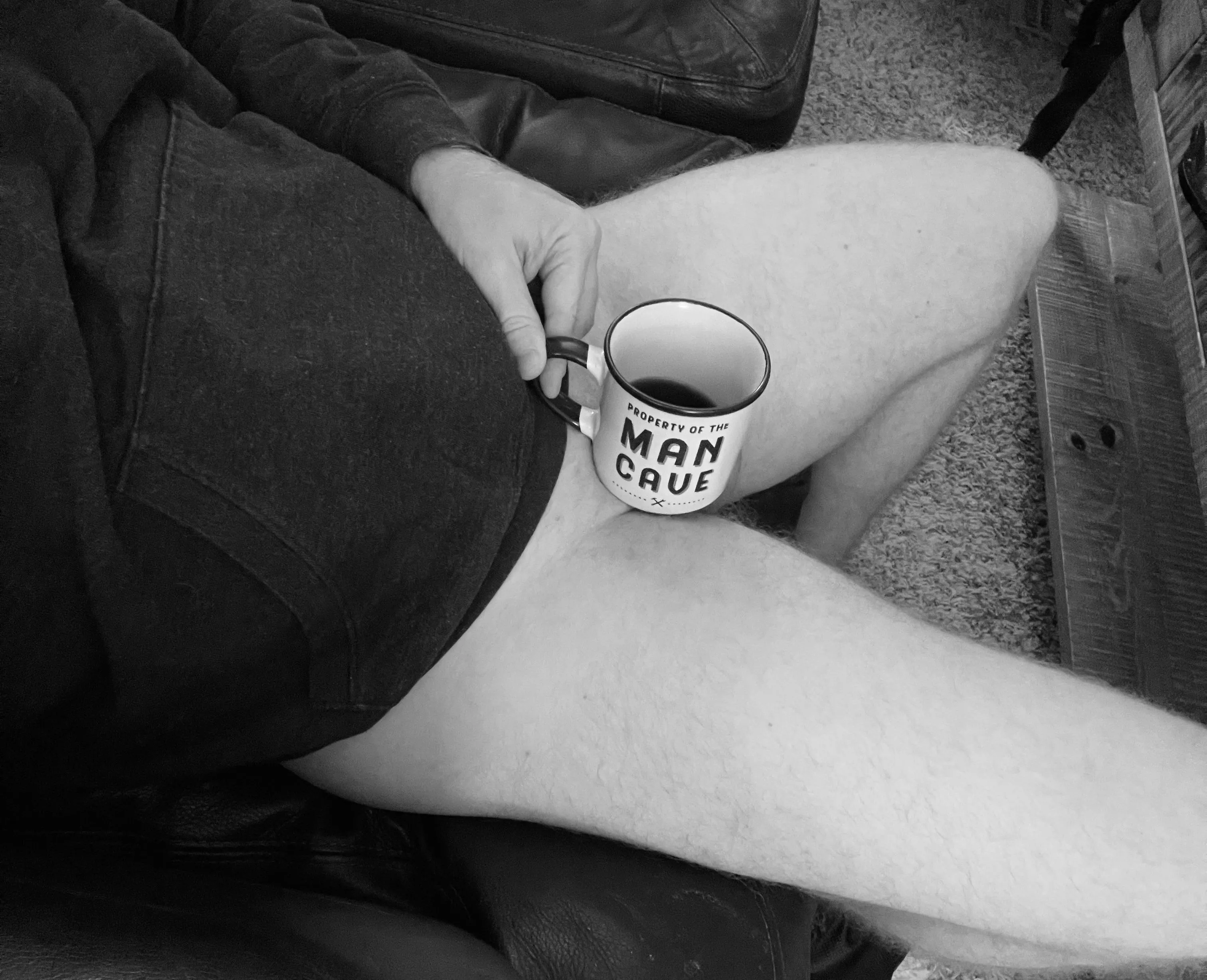 A [wpc] Man Cave with the last of some Irish Coffee.